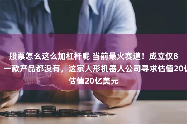 股票怎么这么加杠杆呢 当前最火赛道！成立仅8个月，一款产品都没有，这家人形机器人公司寻求估值20亿美元