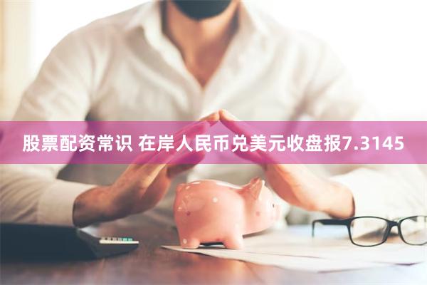 股票配资常识 在岸人民币兑美元收盘报7.3145