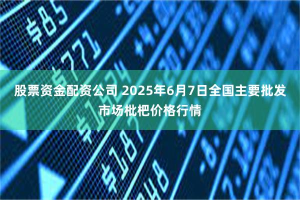 股票资金配资公司 2025年6月7日全国主要批发市场枇杷价格行情