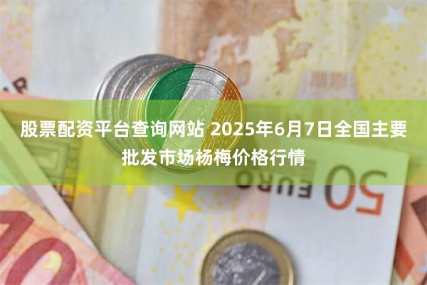 股票配资平台查询网站 2025年6月7日全国主要批发市场杨梅价格行情